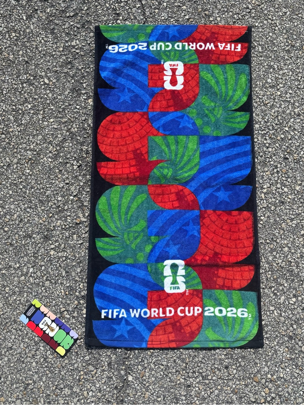 FIFA World Cup 2026 Multicolor Hand Towel - Red, Blue, Green